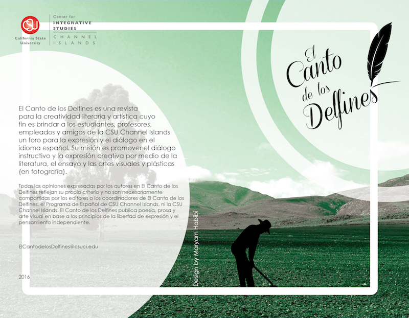 Cover of first issue of Canto de los Delfines